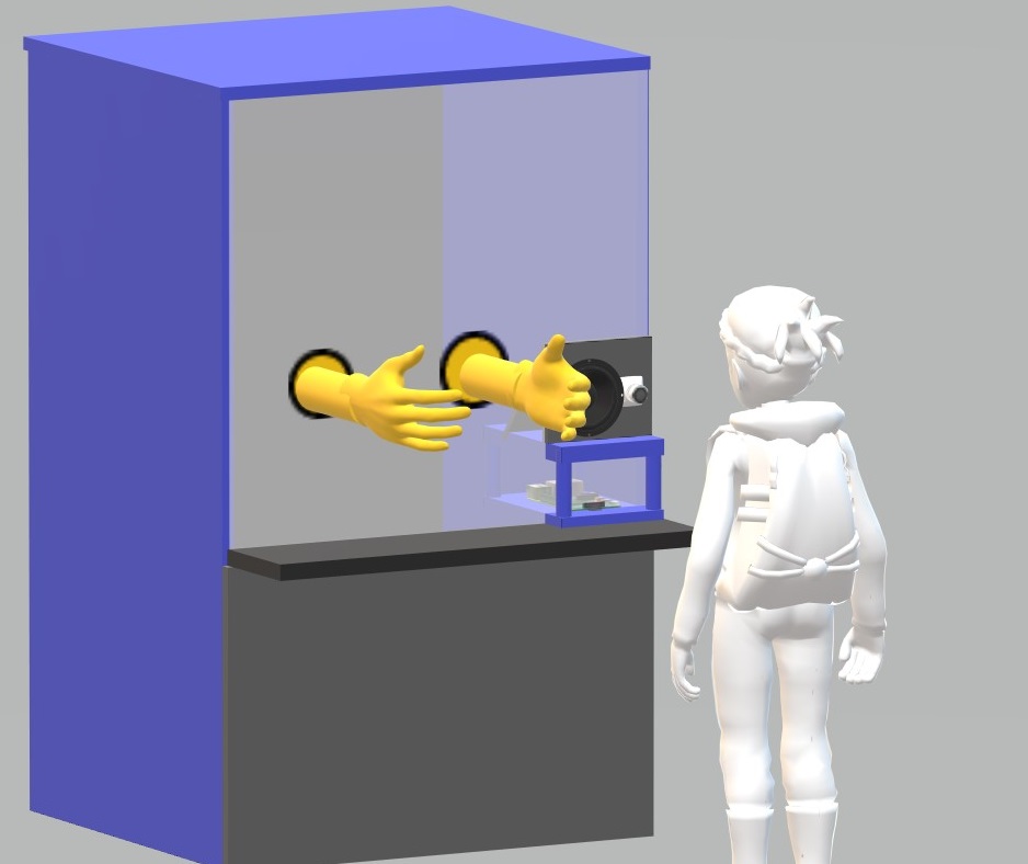 automatic covid test booth